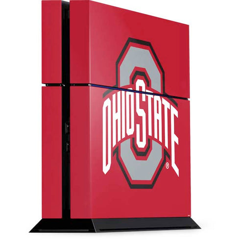 Ohio State University Buckeyes Red Logo PlayStation PS4 Skins