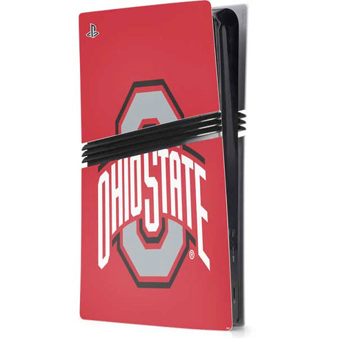 Ohio State University Buckeyes Red Logo PlayStation PS5 Skins