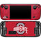 Ohio State University Buckeyes Red Logo Steam Deck Handheld Gaming Computer OLED Skin