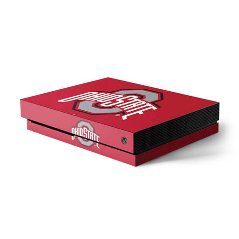 Ohio State University Buckeyes Red Logo Xbox One Skins