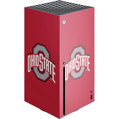 Ohio State University Buckeyes Red Logo Xbox Series X Skins
