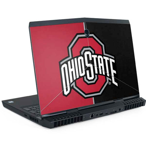 Ohio State University OSU Buckeyes Split Dell Alienware Skin