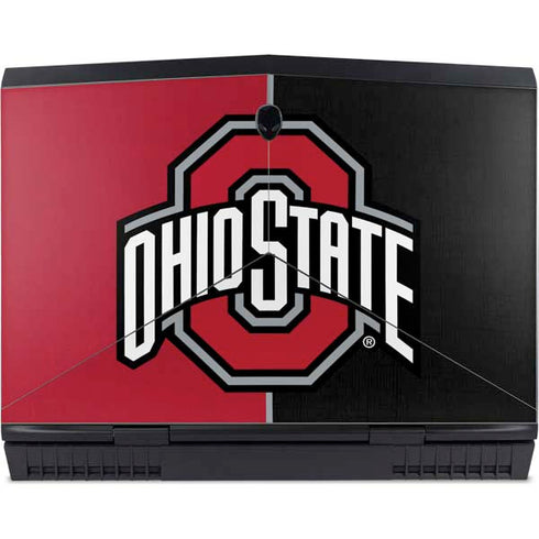 Ohio State University OSU Buckeyes Split Dell Alienware Skin