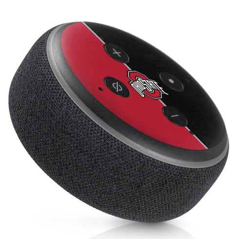 Ohio State University OSU Buckeyes Split Amazon Echo Dot Skin