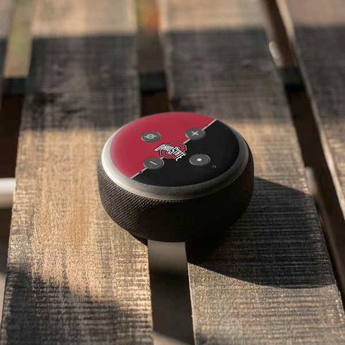 Ohio State University OSU Buckeyes Split Amazon Echo Dot Skin