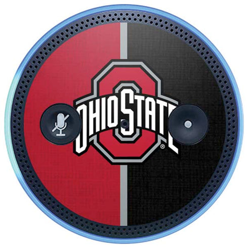 Ohio State University OSU Buckeyes Split Amazon Echo Skin