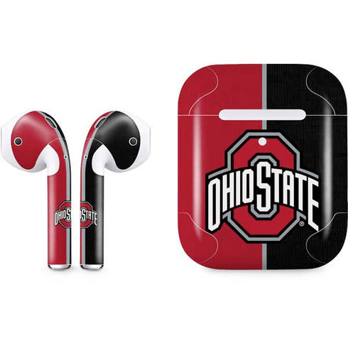 Ohio State University OSU Buckeyes Split Apple AirPods 2 Skin