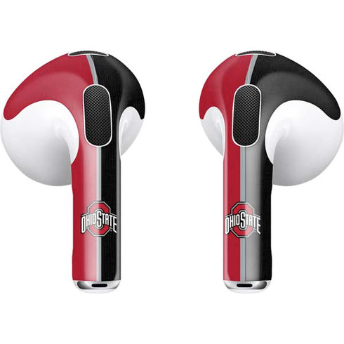 Ohio State University OSU Buckeyes Split Apple AirPods (3rd Gen 2021) Skin