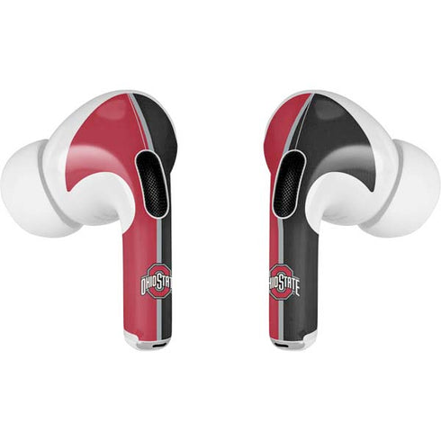 Ohio State University OSU Buckeyes Split Apple AirPods Pro Skin