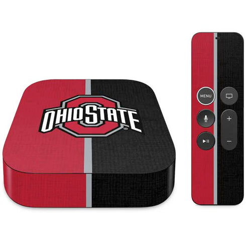 Ohio State University OSU Buckeyes Split Apple TV Skin