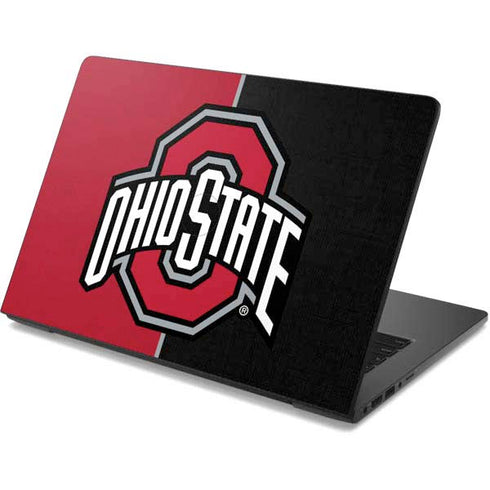 Ohio State University OSU Buckeyes Split Dell Chromebook Skin