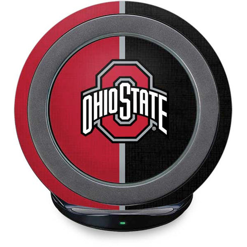 Ohio State University OSU Buckeyes Split Fast Charge Wireless Charging Stand Skin