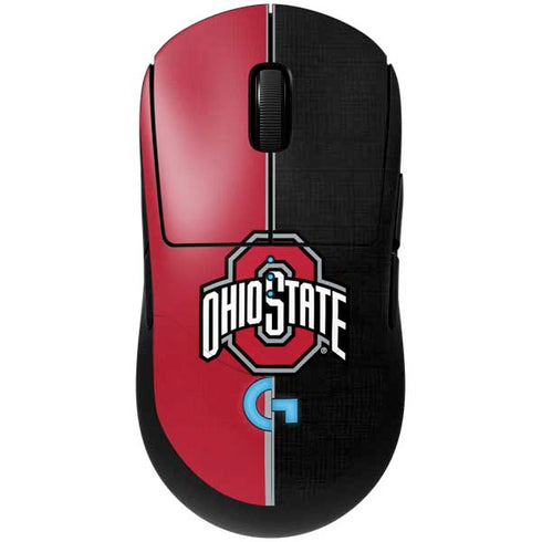 Ohio State University OSU Buckeyes Split G Pro Wireless Gaming Mouse Skin