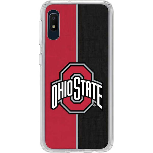 Ohio State University OSU Buckeyes Split Galaxy A10e Clear Case