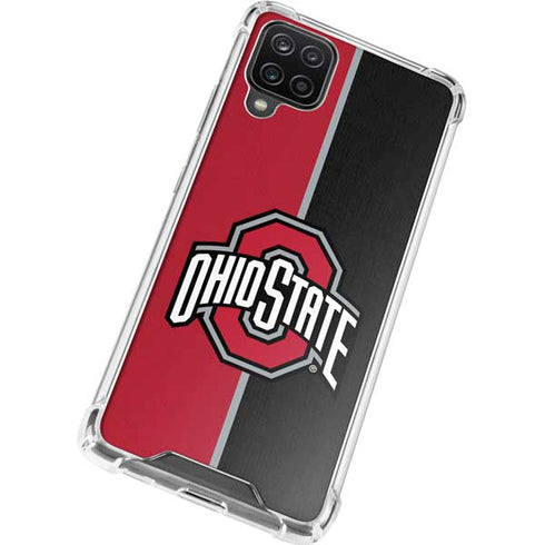 Ohio State University OSU Buckeyes Split Galaxy A12 Clear Case