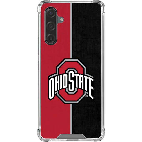 Ohio State University OSU Buckeyes Split Galaxy A17 Clear Case