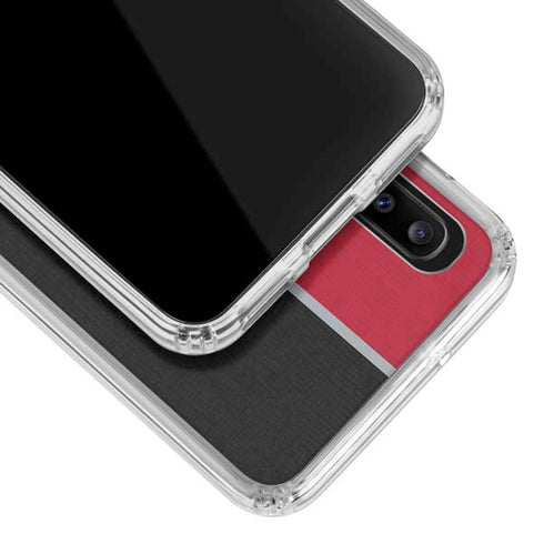 Ohio State University OSU Buckeyes Split Galaxy A30 Clear Case