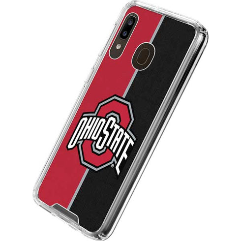 Ohio State University OSU Buckeyes Split Galaxy A30 Clear Case