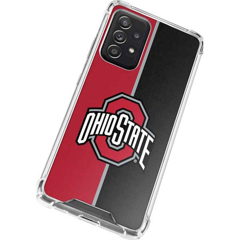 Ohio State University OSU Buckeyes Split Galaxy A52 5G Clear Case