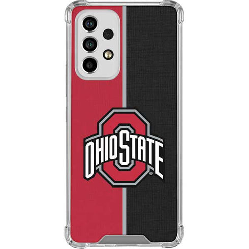 Ohio State University OSU Buckeyes Split Galaxy A53 5G Clear Case