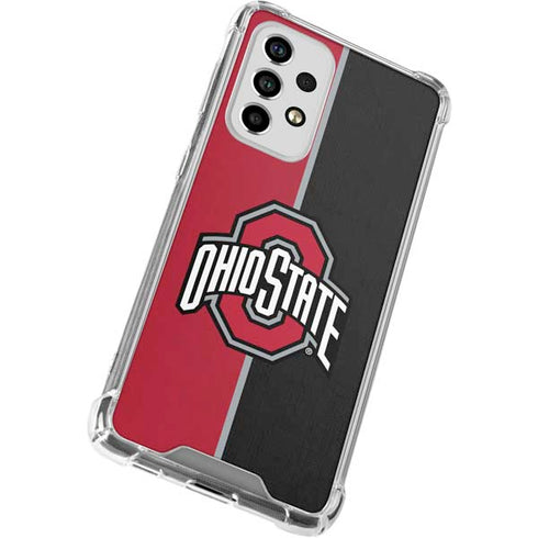 Ohio State University OSU Buckeyes Split Galaxy A53 5G Clear Case