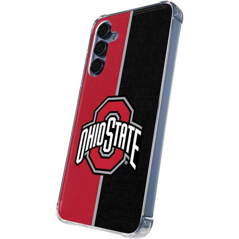 Ohio State University OSU Buckeyes Split Galaxy A55 5G Clear Case