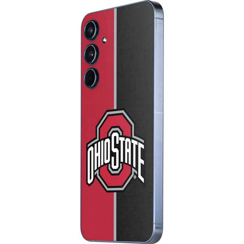 Ohio State University OSU Buckeyes Split Galaxy A55 5G Skin
