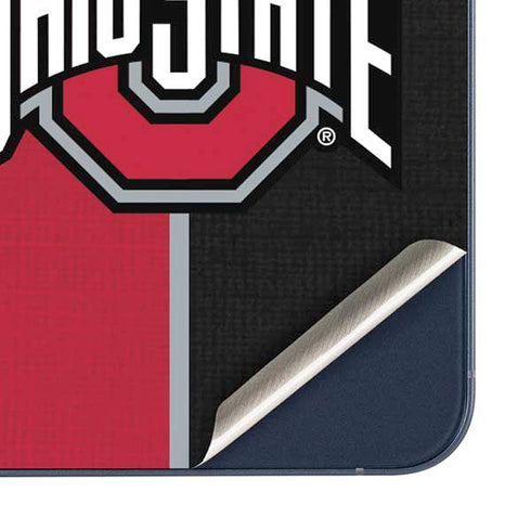 Ohio State University OSU Buckeyes Split Galaxy A55 5G Skin