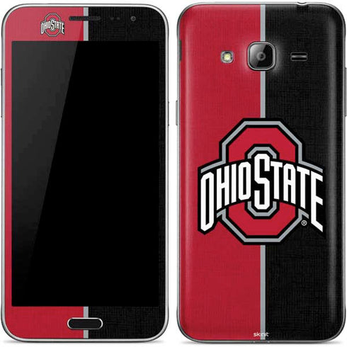 Ohio State University OSU Buckeyes Split Galaxy J3 Skin