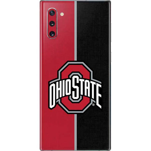 Ohio State University OSU Buckeyes Split Galaxy Note 10 Skin