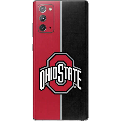 Ohio State University OSU Buckeyes Split Galaxy Note20 5G Skin