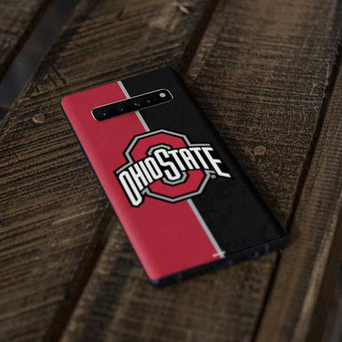 Ohio State University OSU Buckeyes Split Galaxy S10 Plus Skin