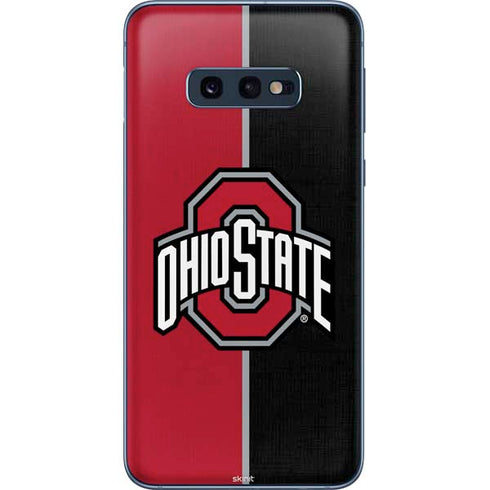 Ohio State University OSU Buckeyes Split Galaxy S10e Skin