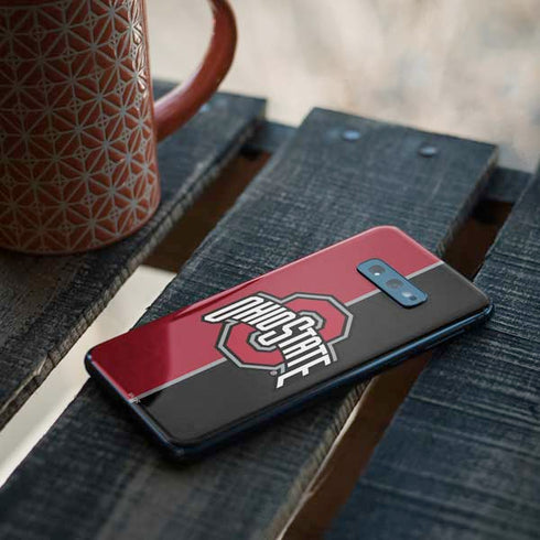 Ohio State University OSU Buckeyes Split Galaxy S10e Skin