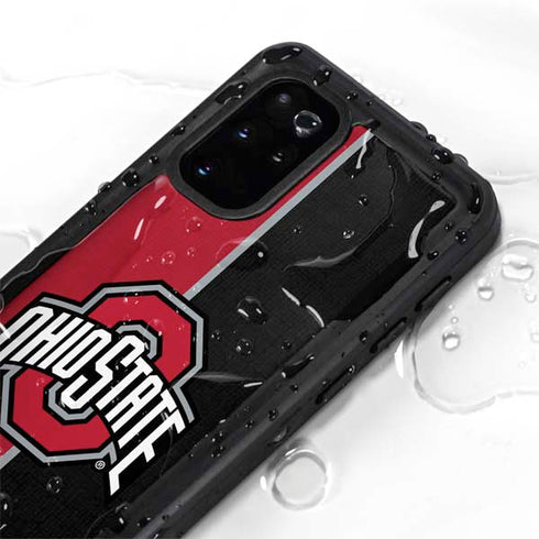 Ohio State University OSU Buckeyes Split Galaxy S20 Plus Waterproof Case