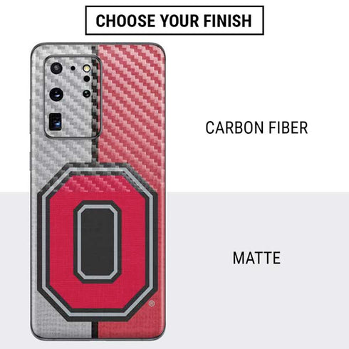 Ohio State University OSU Buckeyes Split Galaxy S20 Ultra 5G Skin