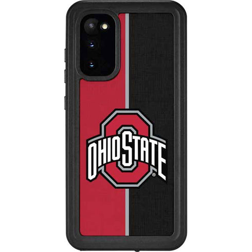 Ohio State University OSU Buckeyes Split Galaxy S20 Waterproof Case