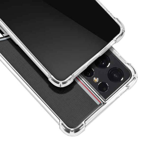 Ohio State University OSU Buckeyes Split Galaxy S21 Ultra 5G Clear Case