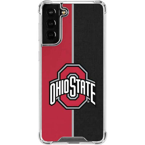 Ohio State University OSU Buckeyes Split Galaxy S22 Plus Clear Case