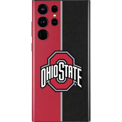 Ohio State University OSU Buckeyes Split Galaxy S22 Ultra Skin