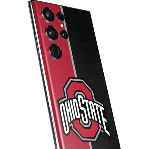 Ohio State University OSU Buckeyes Split Galaxy S22 Ultra Skin