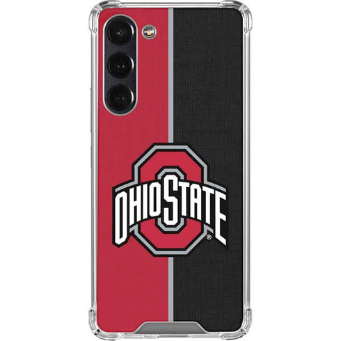 Ohio State University OSU Buckeyes Split Galaxy S23 Plus Clear Case