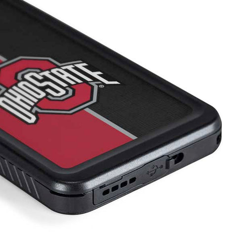 Ohio State University OSU Buckeyes Split Galaxy S23 Plus Waterproof Case