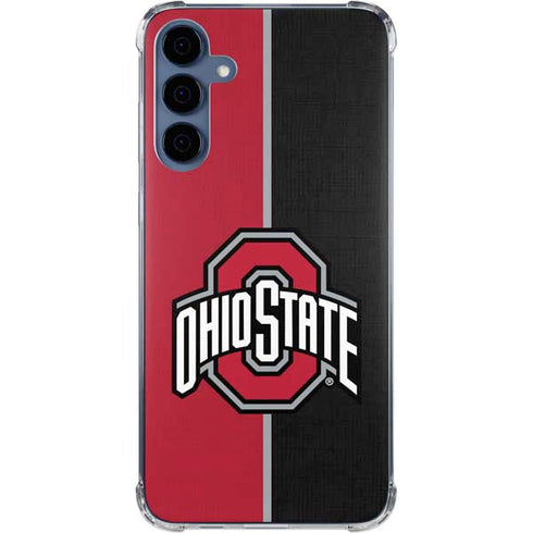Ohio State University OSU Buckeyes Split Galaxy S24 Clear Case