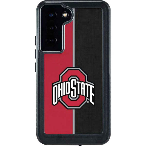 Ohio State University OSU Buckeyes Split Galaxy S24 Plus Waterproof Case
