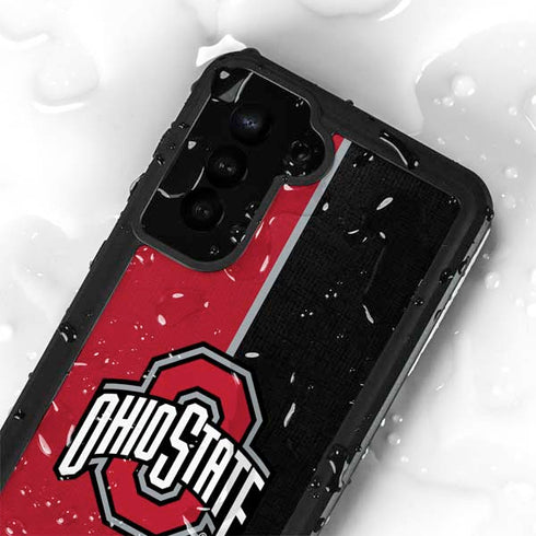 Ohio State University OSU Buckeyes Split Galaxy S24 Plus Waterproof Case