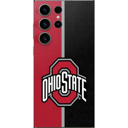 Ohio State University OSU Buckeyes Split Galaxy S25 Ultra Skin