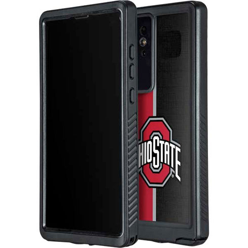 Ohio State University OSU Buckeyes Split Galaxy S24 Ultra Waterproof Case
