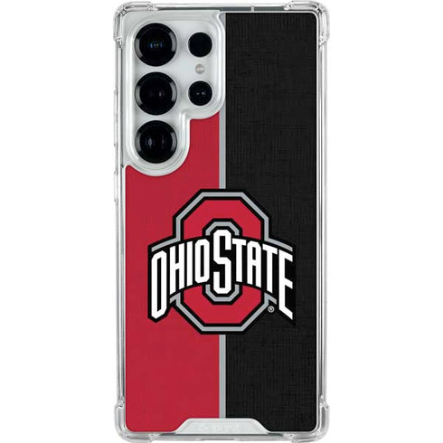 Ohio State University OSU Buckeyes Split Galaxy S25 Ultra Clear Case