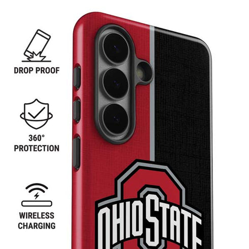 Ohio State University OSU Buckeyes Split Galaxy S26 Plus Impact Case